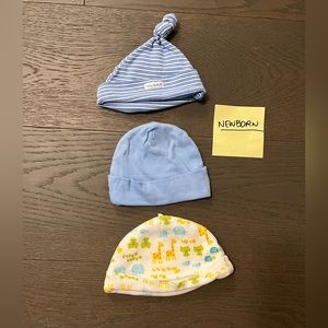Newborn baby boy hats all NWT